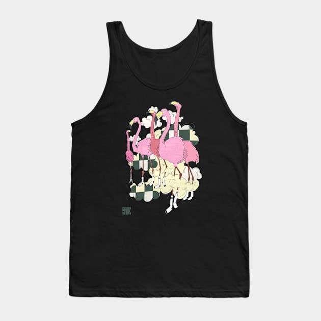 Flamingo Tank Top by sheltonartco